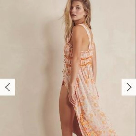Free People intimately dance with me printed maxi dress boho floral xs - Picture 2 of 3